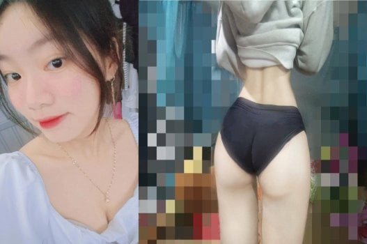 Nữ sinh mông to thèm được ai đo doggy