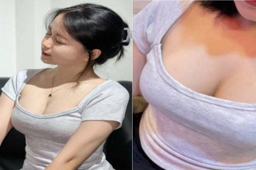 Nữ sinh ngực khủng được bạn chiều chuộng